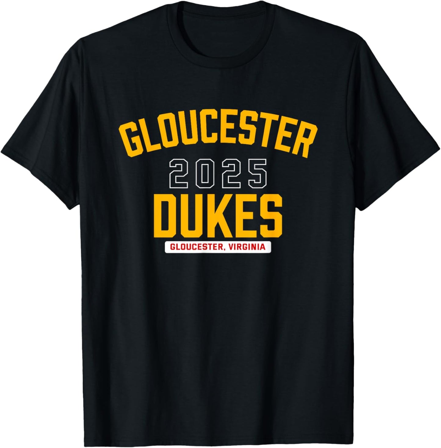 Gloucester Dukes Gloucester, Virginia 2025 T-Shirt - T-Shirt | Black