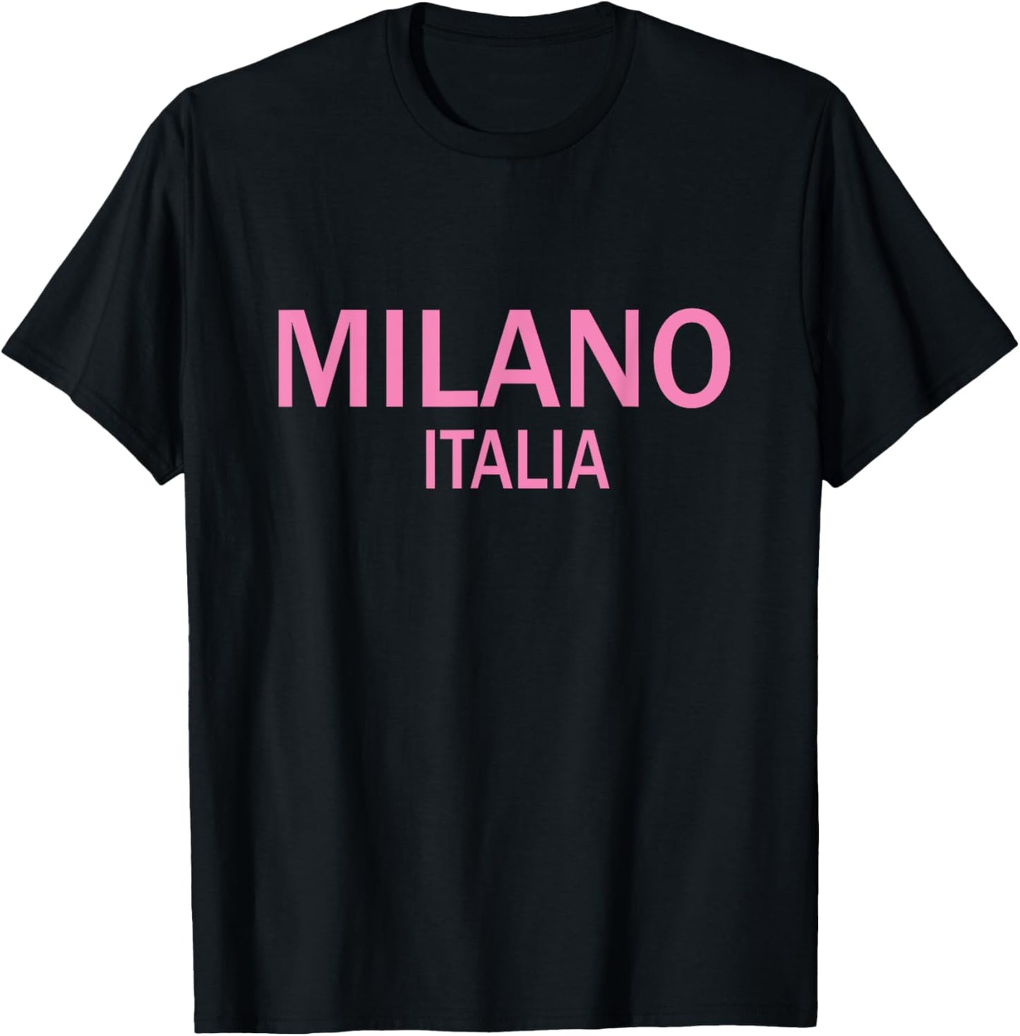 Milano Italia Vintage Italy Italian Souvenir Travel T T-Shirt - T-Shirt | Black