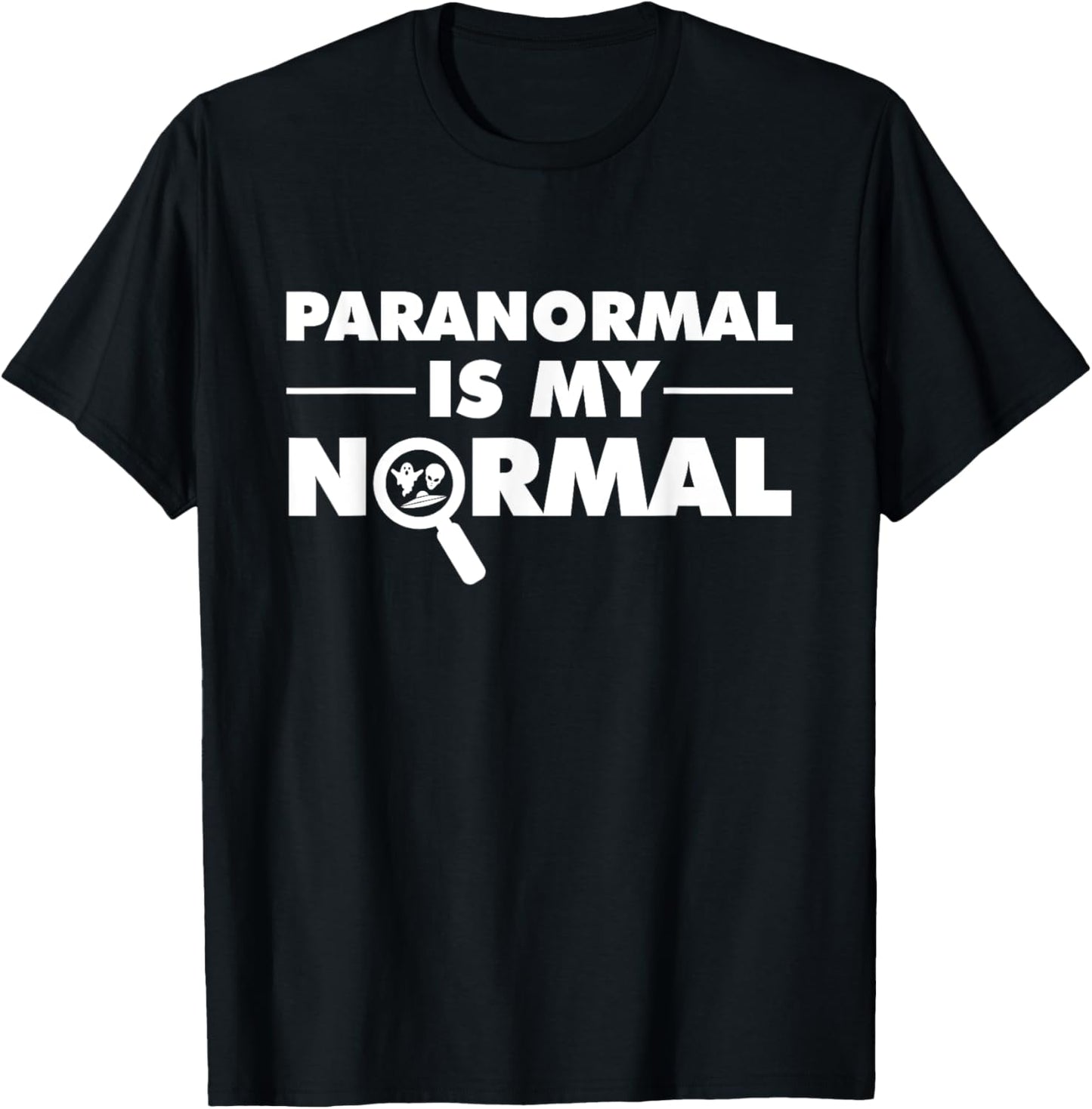 Funny Paranormal Investigator Ghost Hunting Men Women Boys T-Shirt - T-Shirt | Black