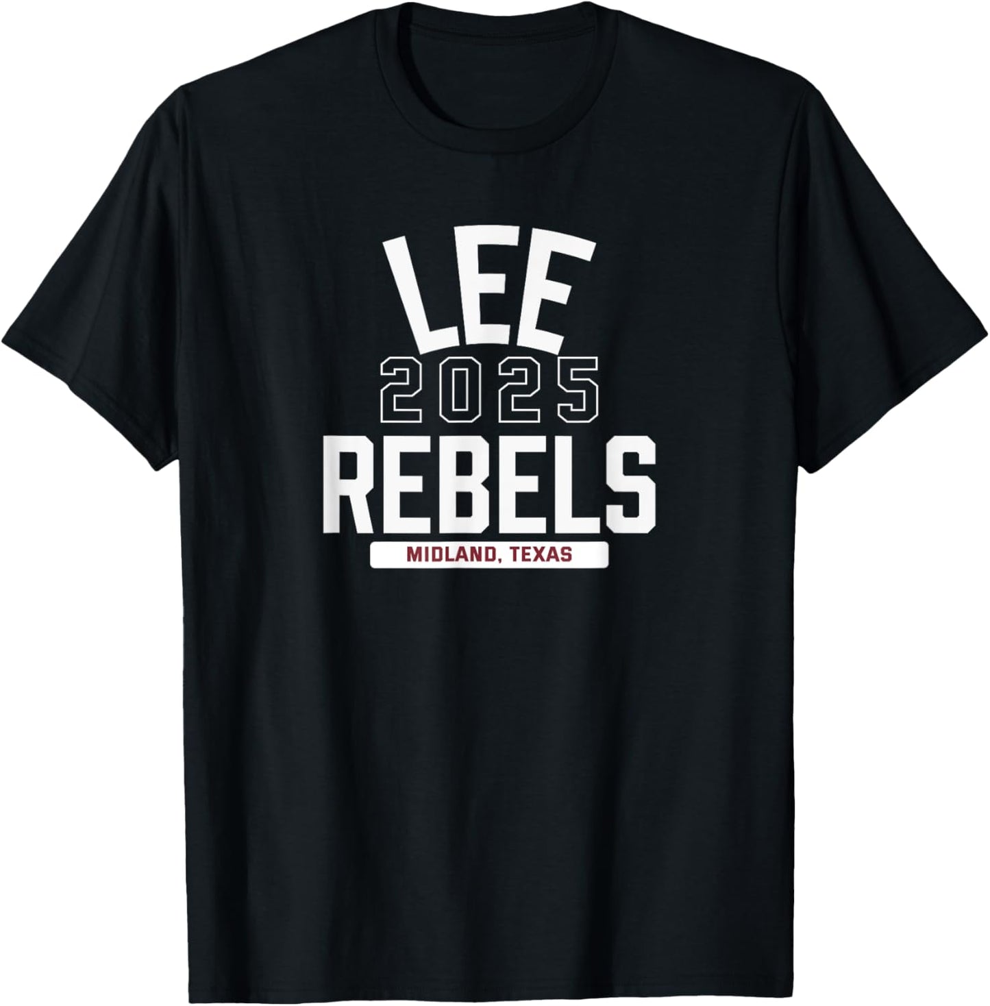 Lee Rebels Midland, Texas 2025 T-Shirt - T-Shirt | Black