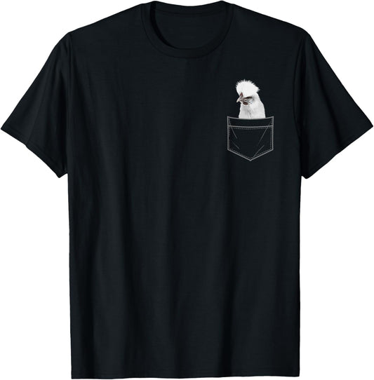 Cool Silkie Chicken Art Women Silkie Chicken Lover T-Shirt - T-Shirt | Black