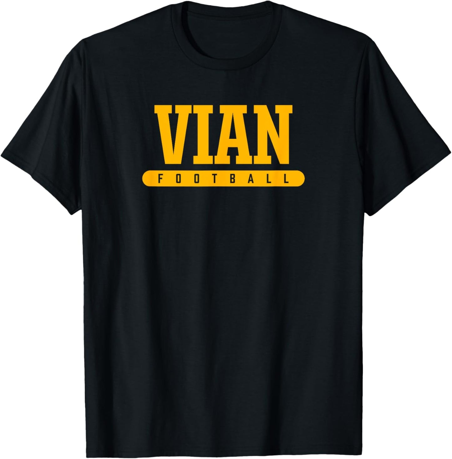 Vian High School Football T-Shirt - T-Shirt | Black