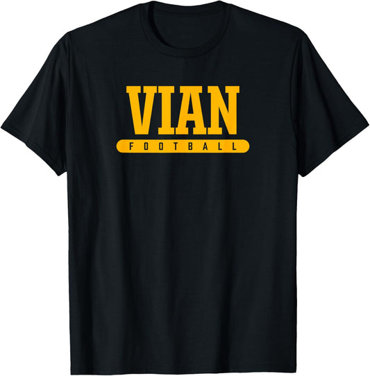 Vian High School Football T-Shirt - T-Shirt | Black