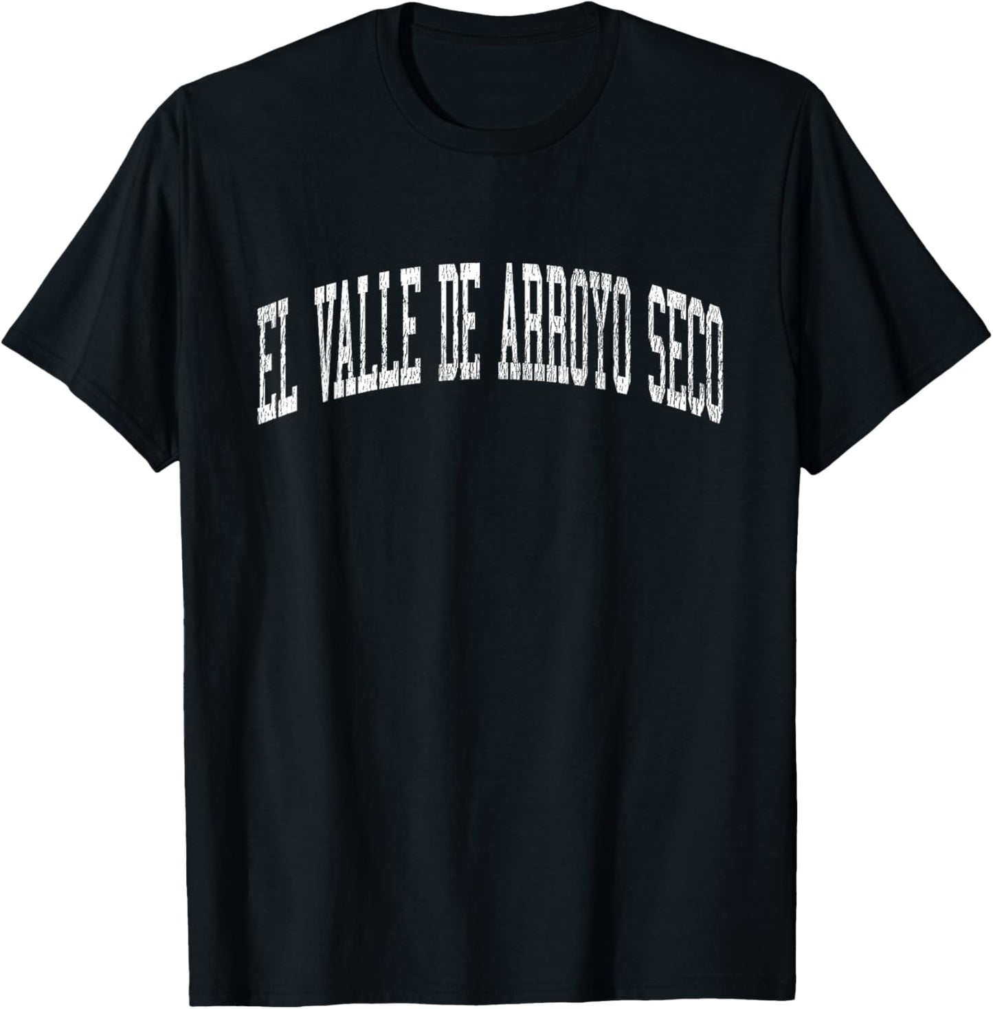 El Valle de Arroyo Seco New Mexico NM Vintage Athletic Sport T-Shirt - T-Shirt | Black