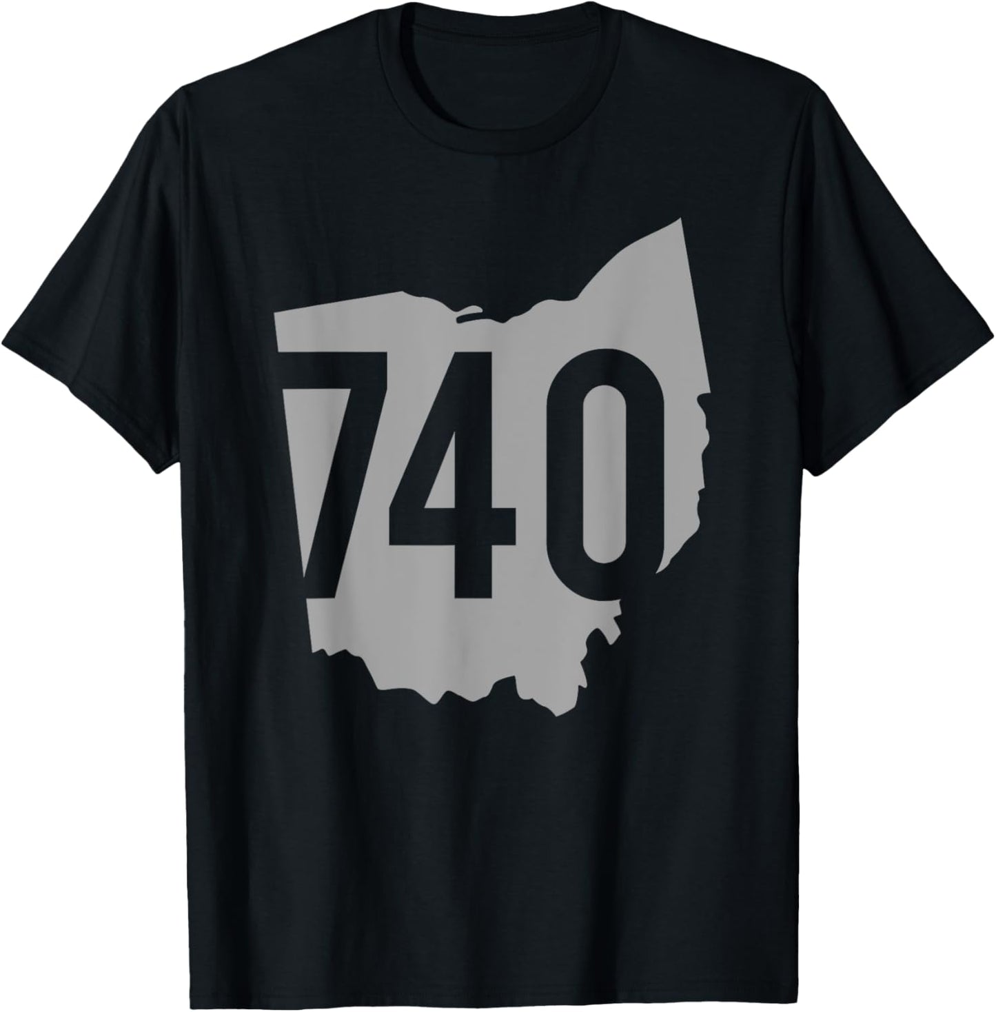 740 Area Code, Lancaster, Zanesville, Athens, Ohio T-Shirt - T-Shirt | Black