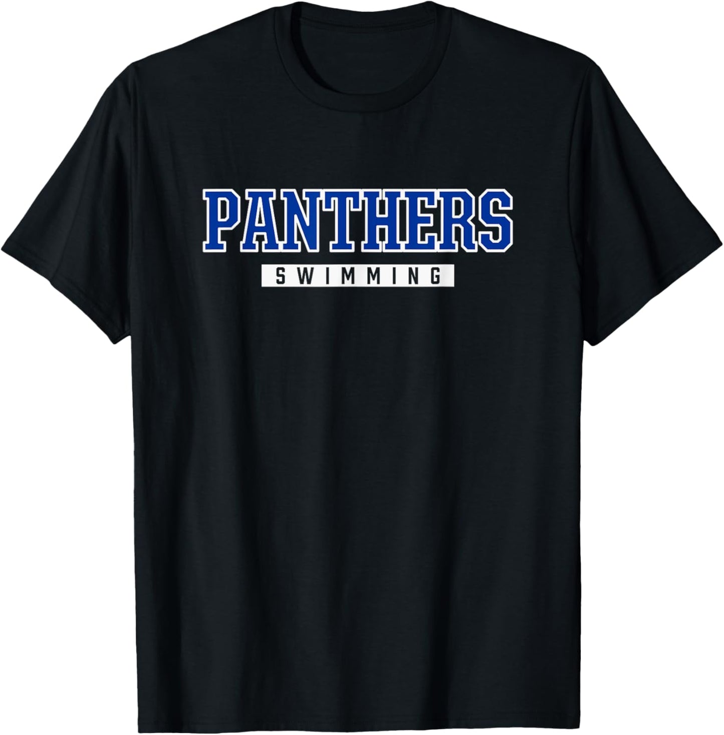 Harrah Panthers Swimming T-Shirt - T-Shirt | Black