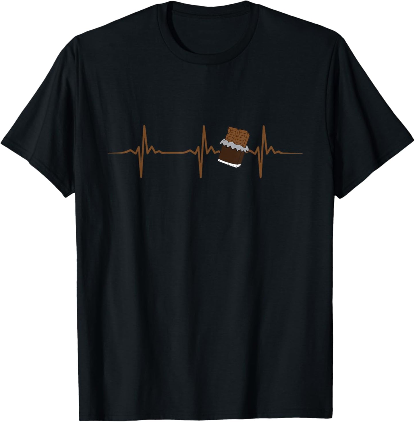 Chocolate Lover Quote Humor Chocolate Milk Chocolate Bars T-Shirt - T-Shirt | Black