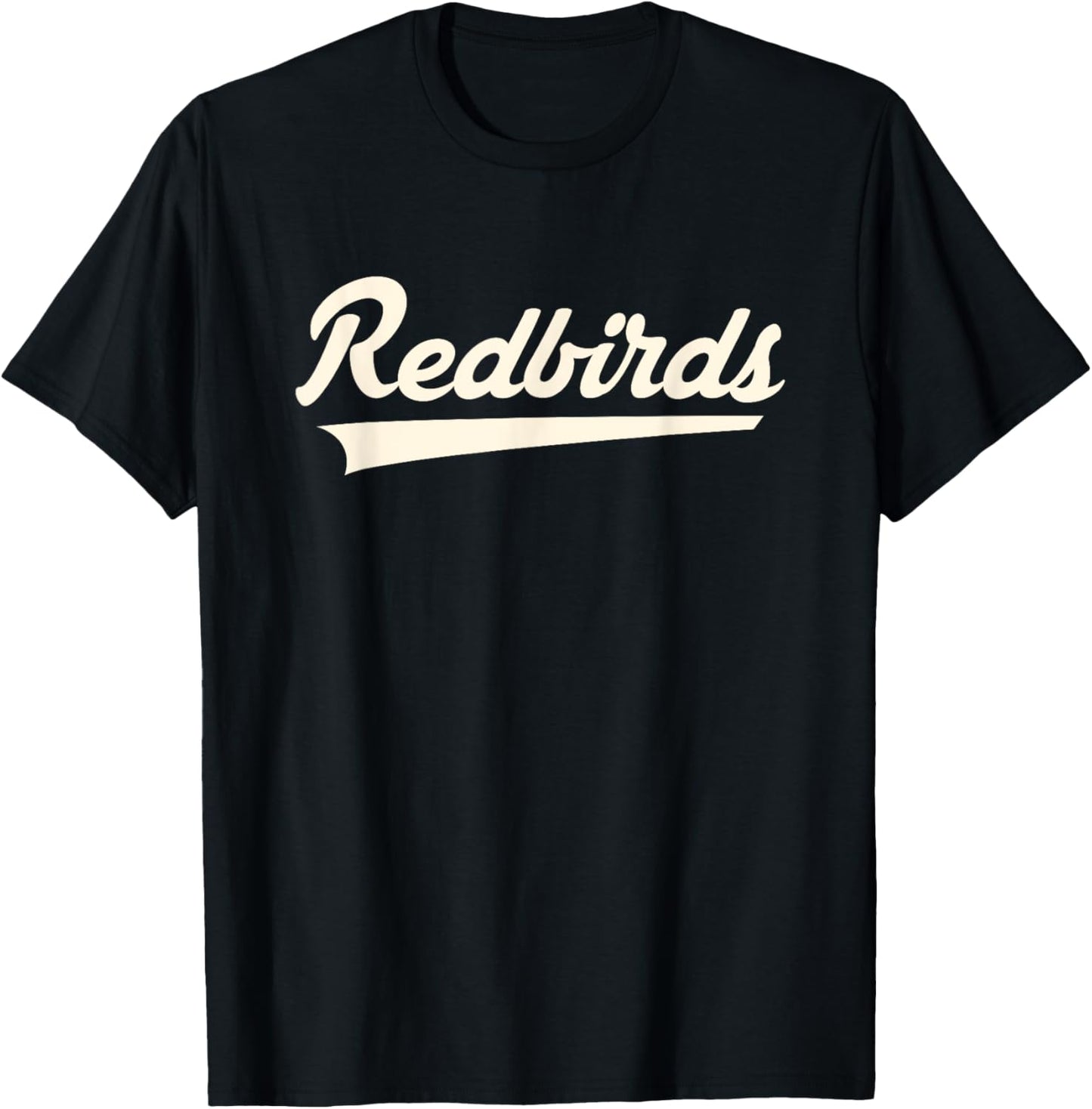 Redbirds Alton Vintage Swoosh HS T-Shirt - T-Shirt | Black