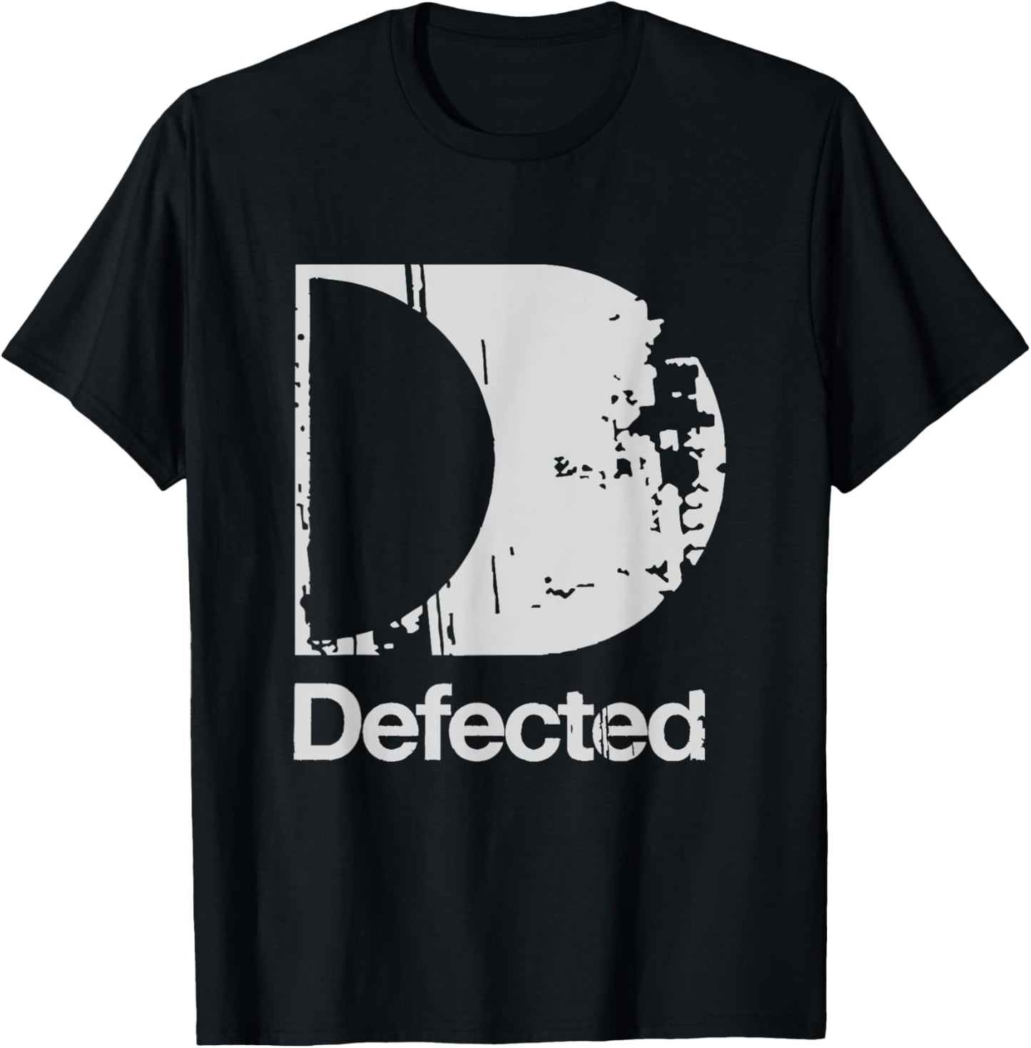 Defected Classic D Light Grey Print T-Shirt - T-Shirt | Black