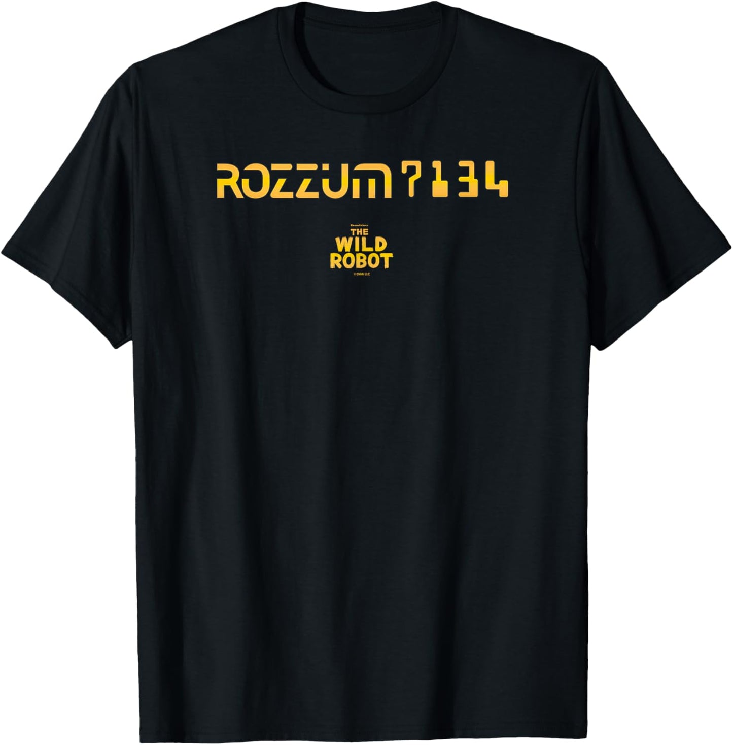DreamWorks The Wild Robot Rozzum 7134 T-Shirt - T-Shirt | Black