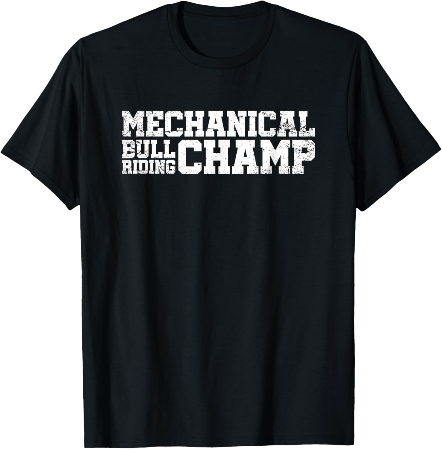 Mechanical Bull Riding Champ T-Shirt - T-Shirt | Black