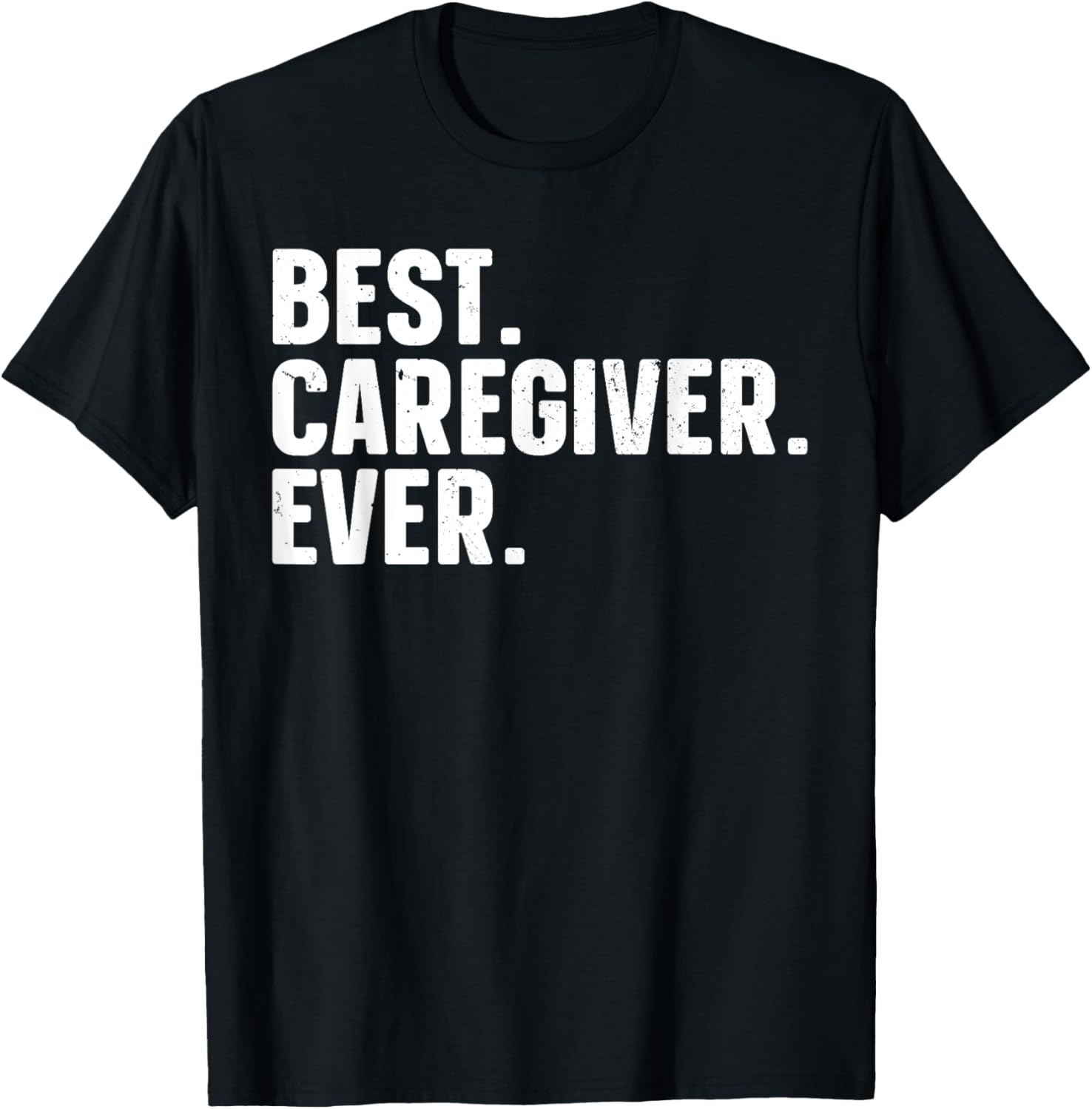 Best Caregiver Gifts Caregiver Accessories & Stuff Adults Kids Black Polyester 100% Funny Caregiver Design T-Shirt - T-Shirt | Black