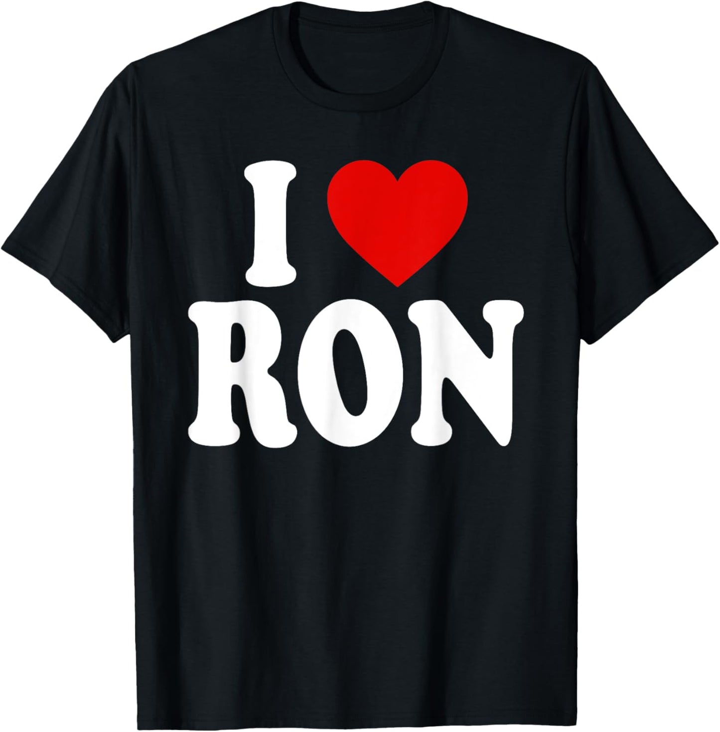 I Heart Love Ron T-Shirt - T-Shirt | Black