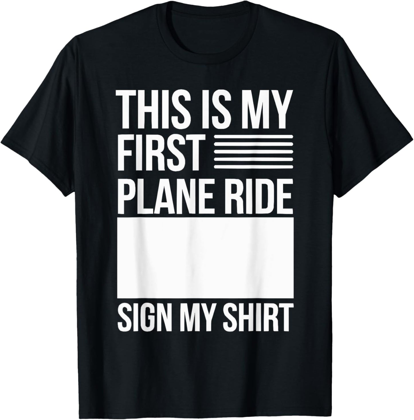 My First Plane Ride First Time Flyer Travel Airplane T-Shirt - T-Shirt | Black