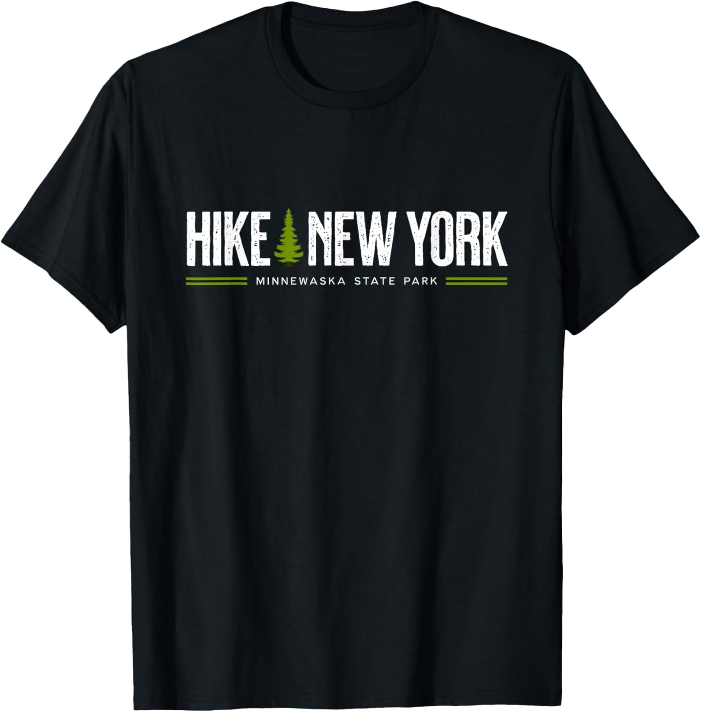 New York Minnewaska State Park Hike Tree Retro Graphic T-Shirt - T-Shirt | Black