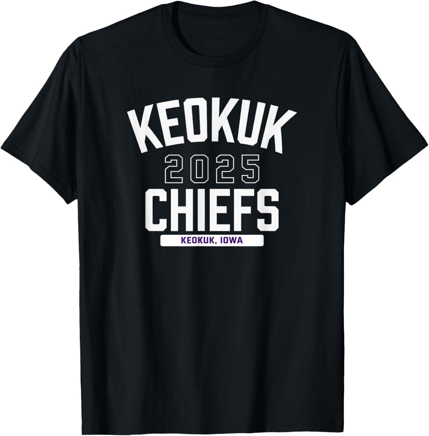 Keokuk Chiefs Keokuk, Iowa 2025 T-Shirt - T-Shirt | Black