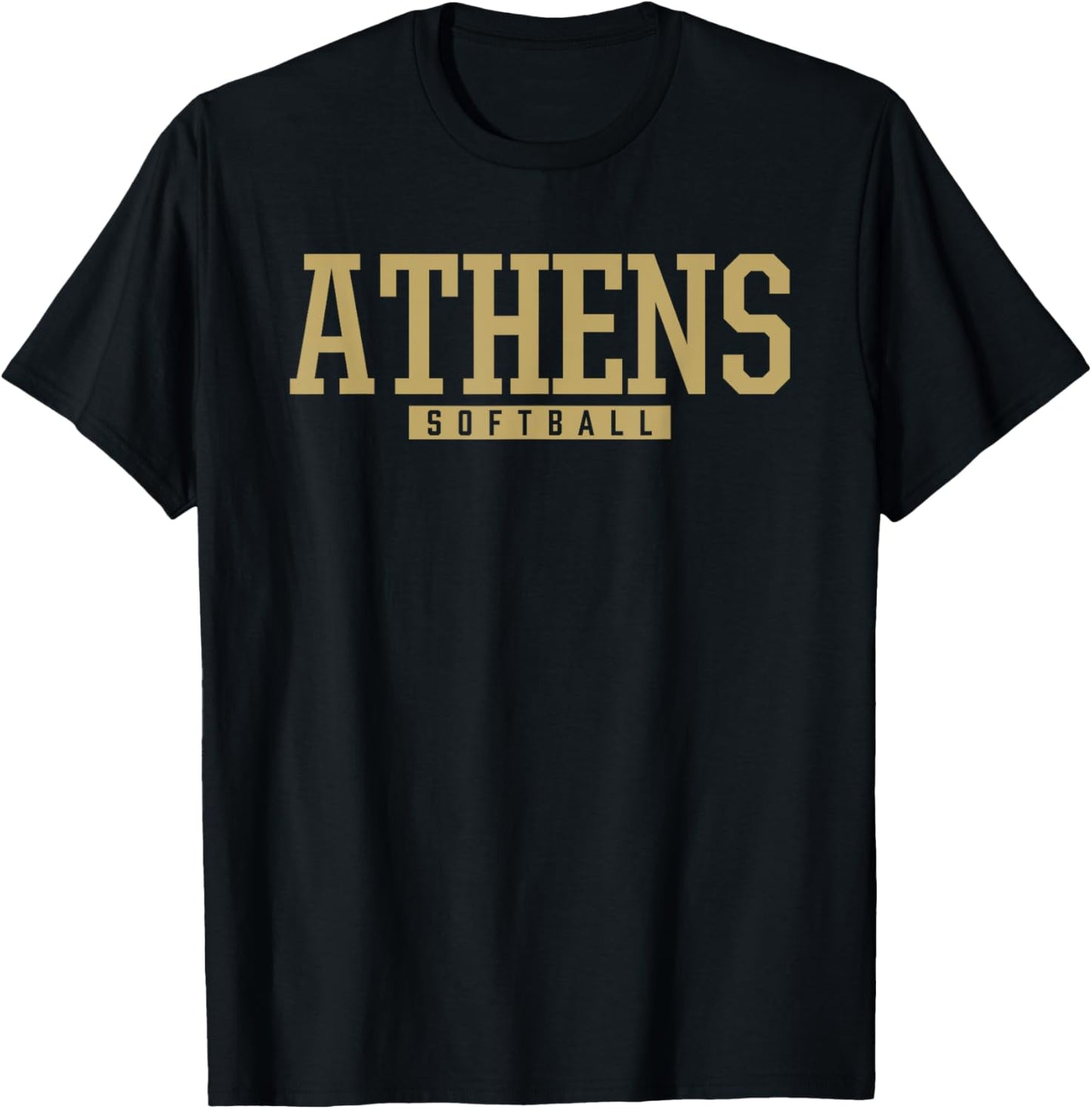 Athens High School Softball T-Shirt - T-Shirt | Black