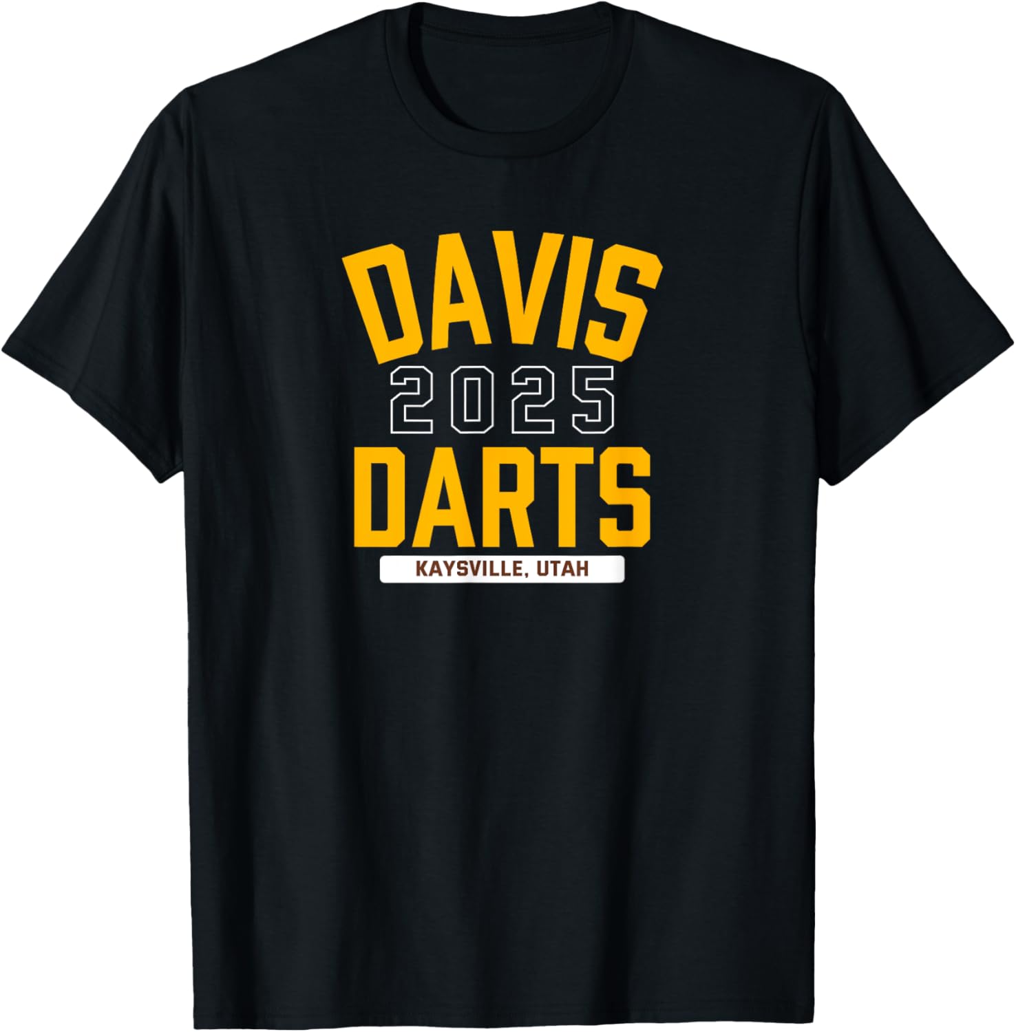 Davis Darts Kaysville, Utah 2025 T-Shirt - T-Shirt | Black