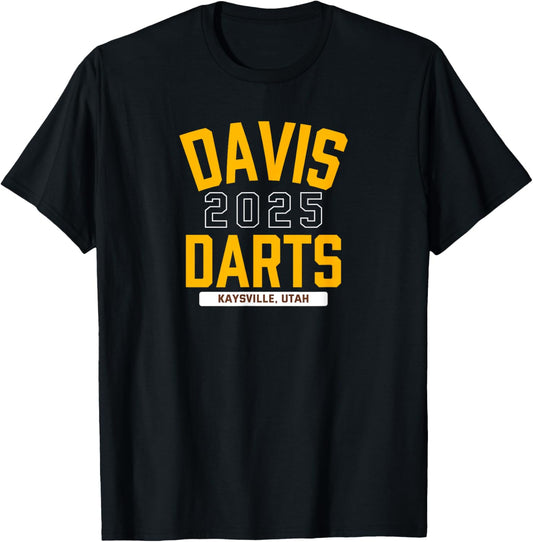 Davis Darts Kaysville, Utah 2025 T-Shirt - T-Shirt | Black