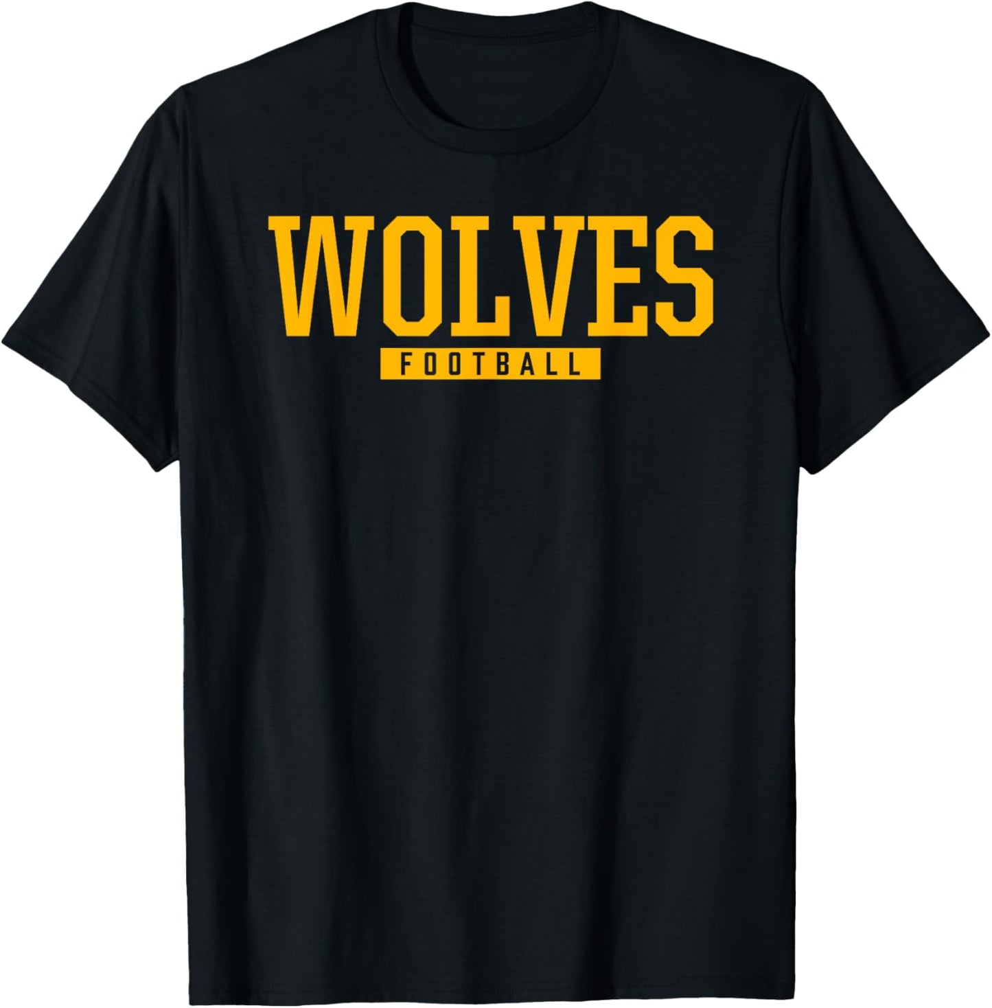 Bay City Central Wolves Football HS T-Shirt - T-Shirt | Black