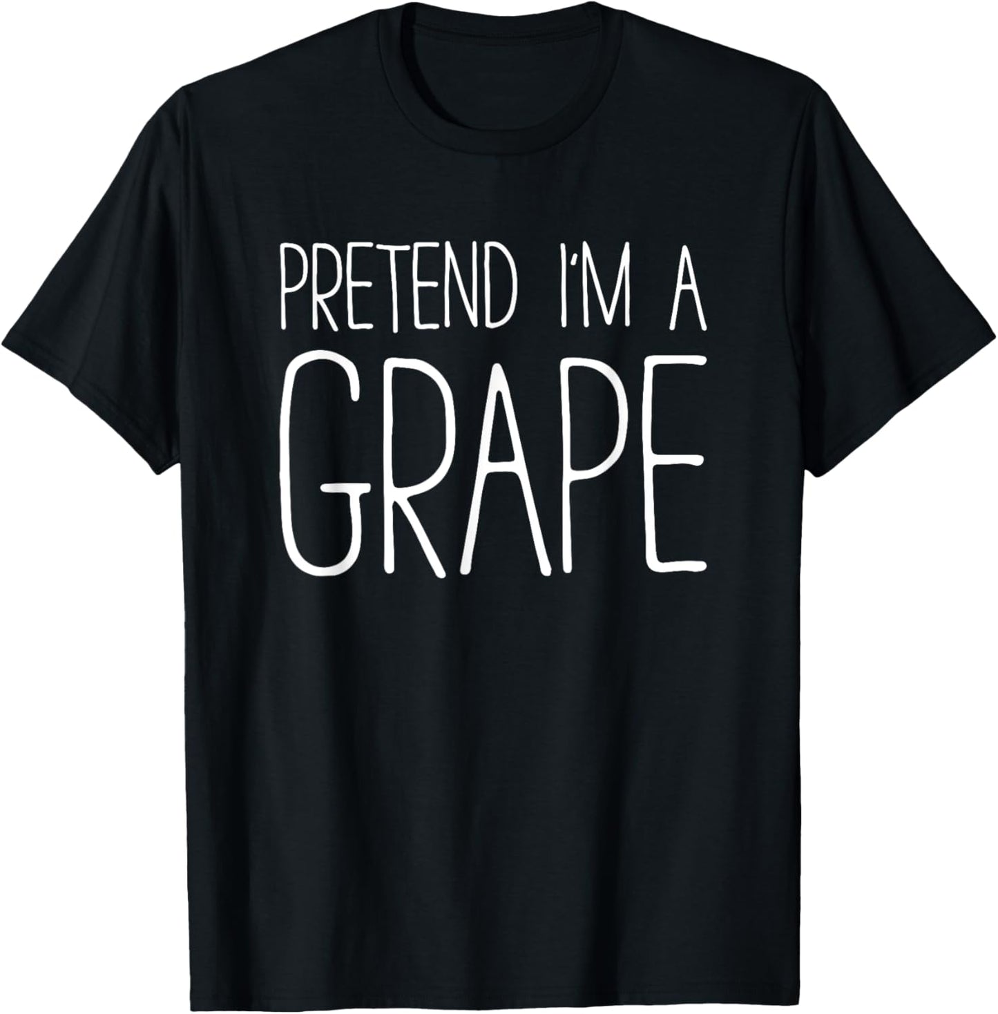 Pretend I'm A Grape Shirt Adult Kids Men Women Costume T-Shirt - T-Shirt | Black