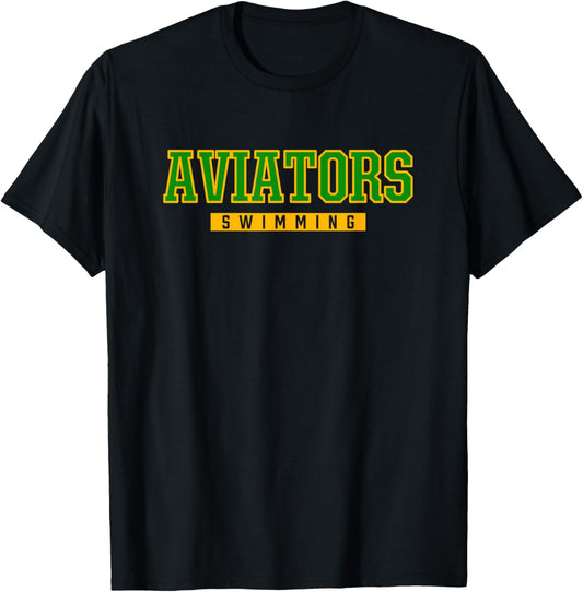 Sycamore Aviators Swimming T-Shirt - T-Shirt | Black