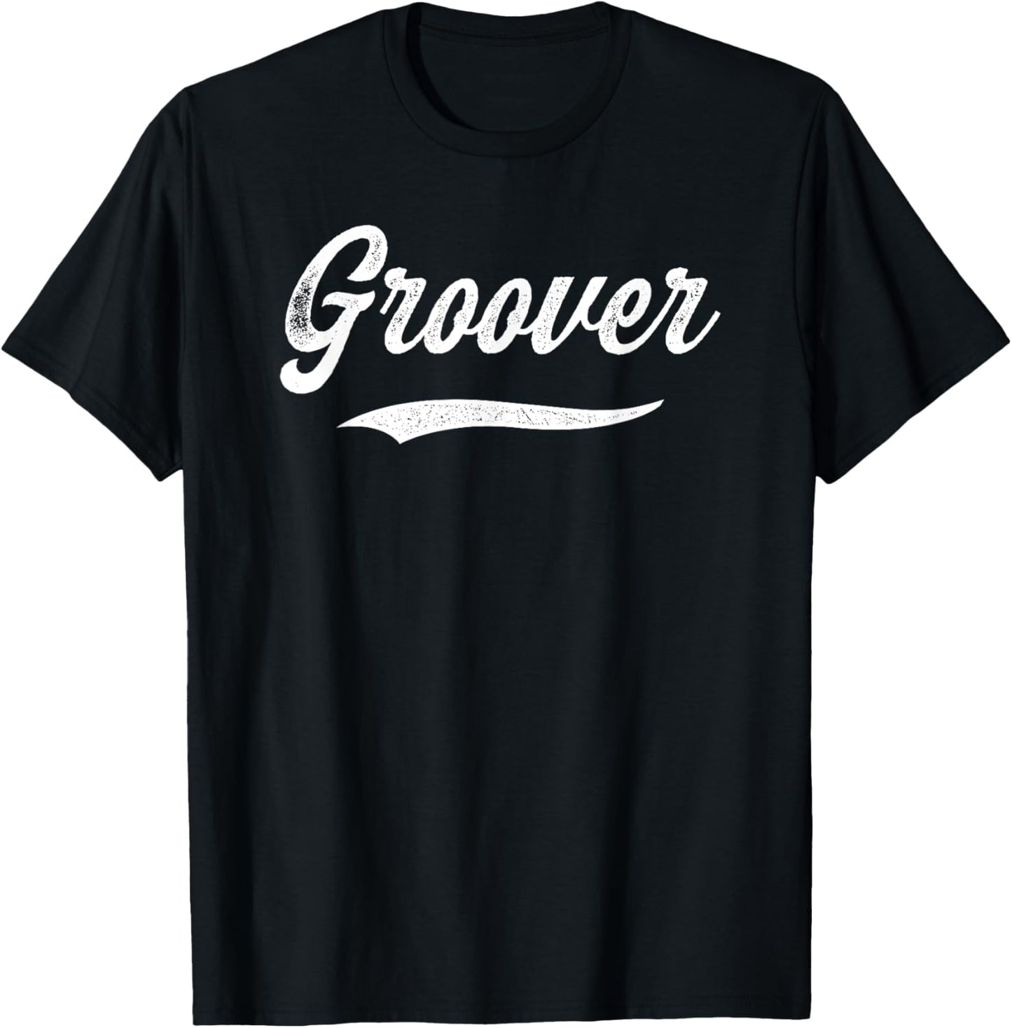 Distressed Script Gino Groover Prospect Baseball Fan Gear T-Shirt - T-Shirt | Black
