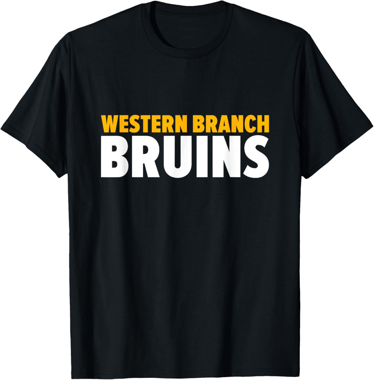 Western Branch Bruins Bold T-Shirt - T-Shirt | Black