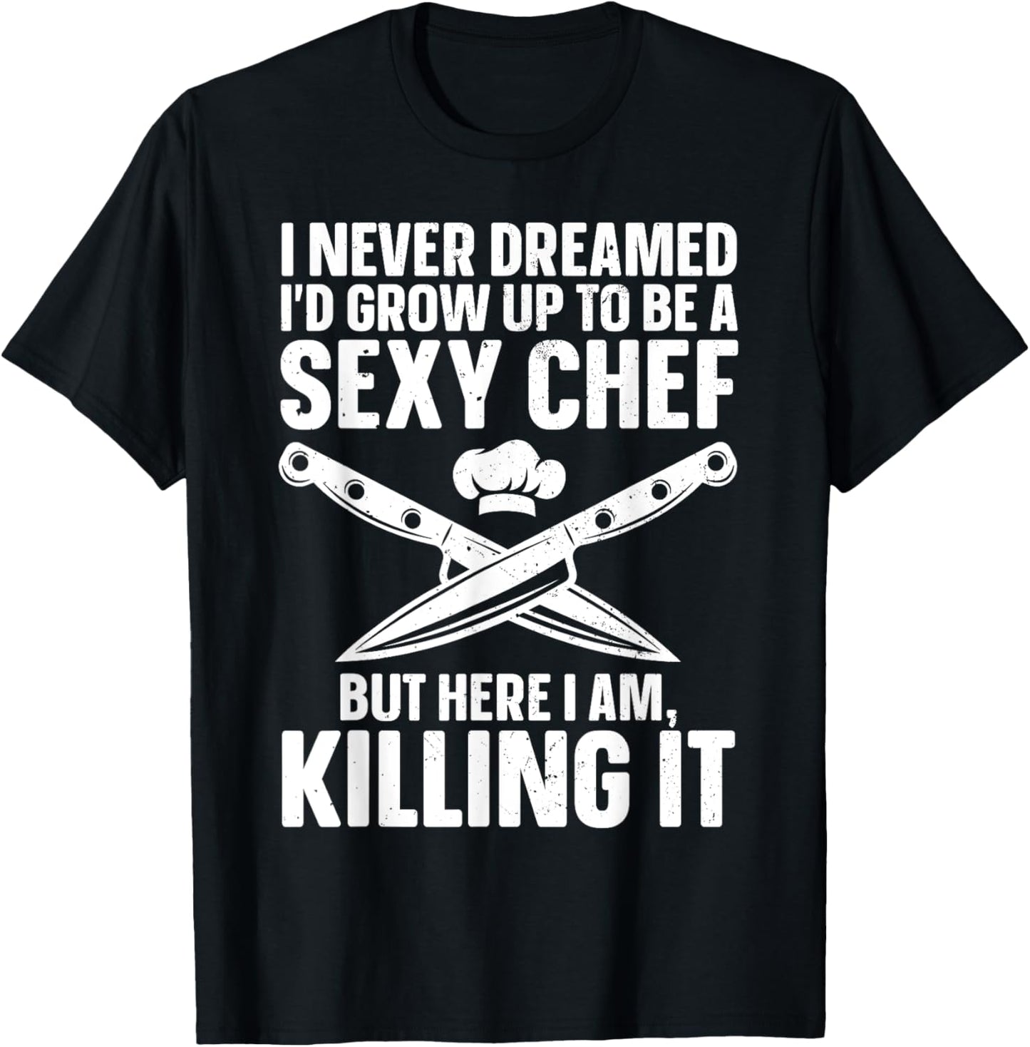 Funny Chef Design Women Cooking Culinary Cook Chef T-Shirt - T-Shirt | Black