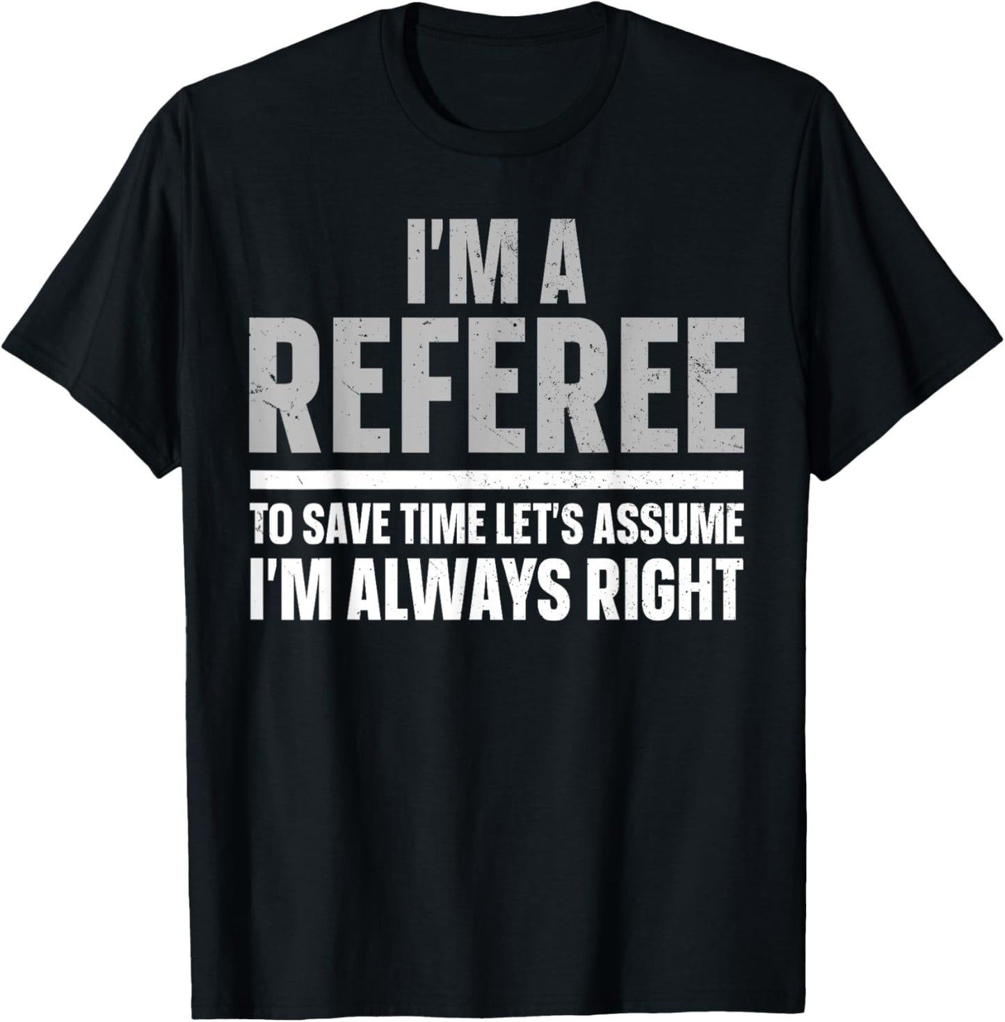 Cool Referee Design Women Reffing Sports Ref Referee T-Shirt - T-Shirt | Black
