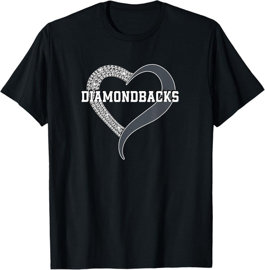 Diamondbacks Century Diamond Heart HS T-Shirt - T-Shirt | Black