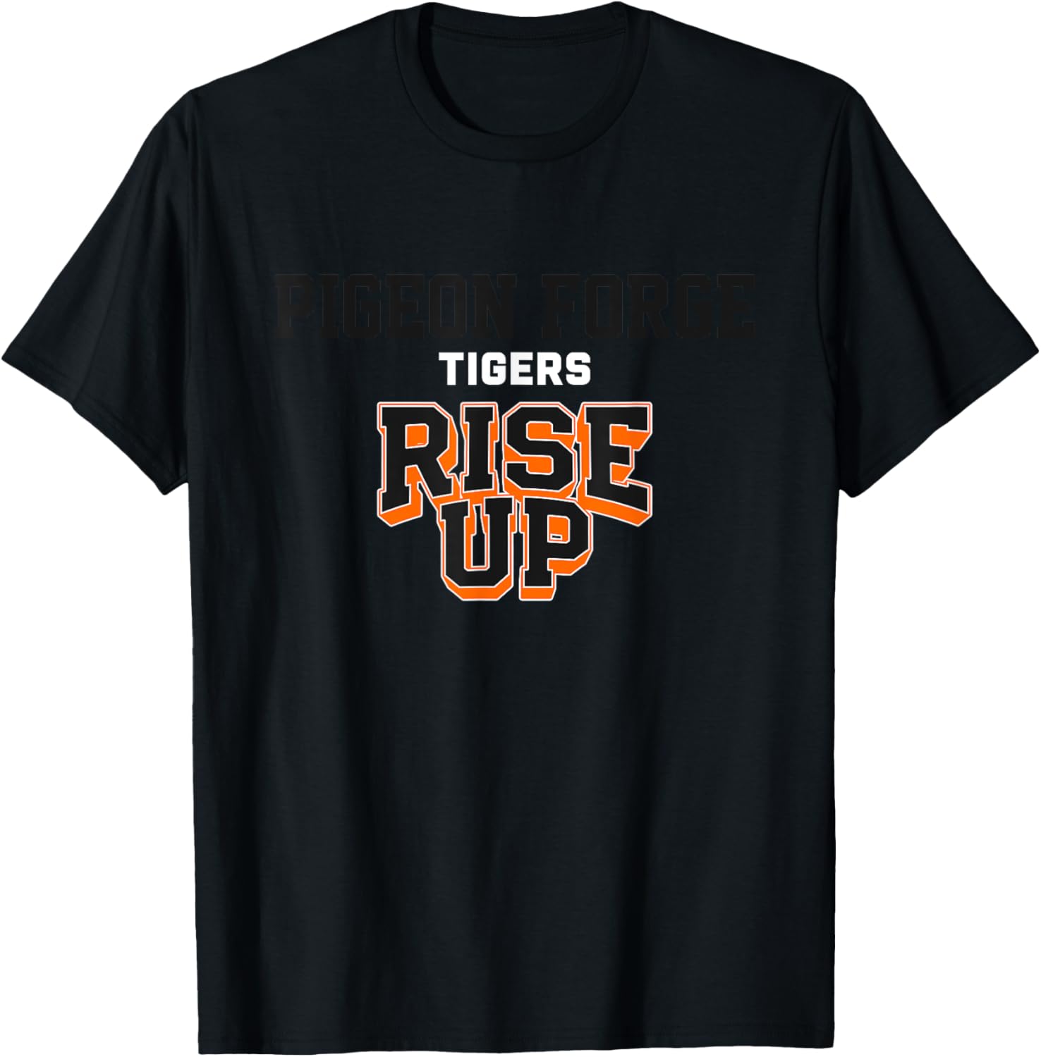 Pigeon Forge Tigers Rise Up HS T-Shirt - T-Shirt | Black