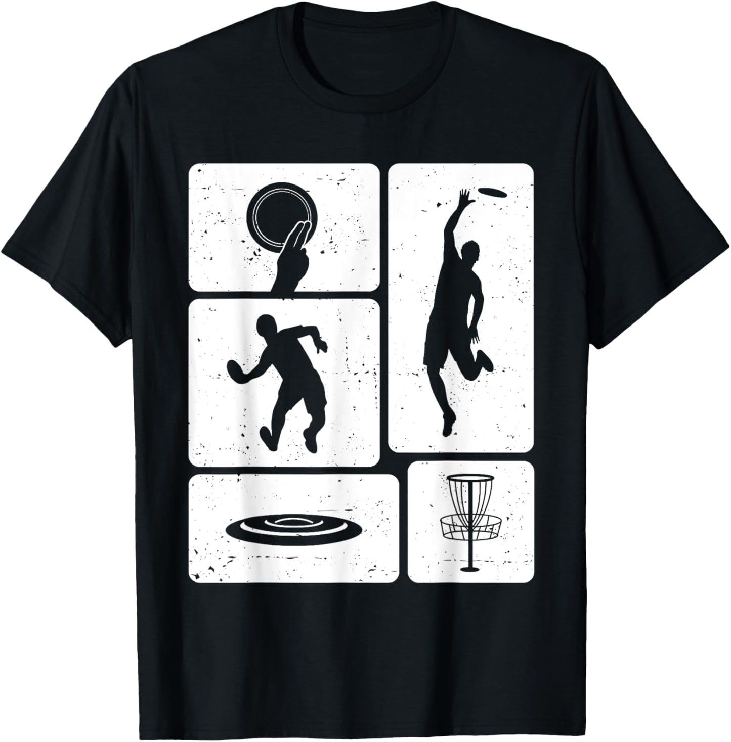Funny Disc Golf Player Cool Flying Disk Sports Enthusiast T-Shirt - T-Shirt | Black