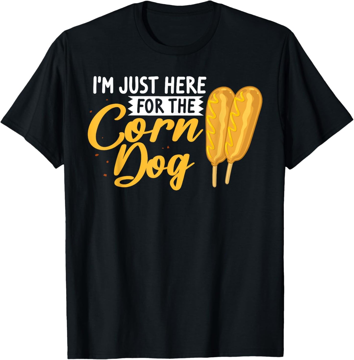 Corn Dog Funny Korean Food Recipe T-Shirt - T-Shirt | Black