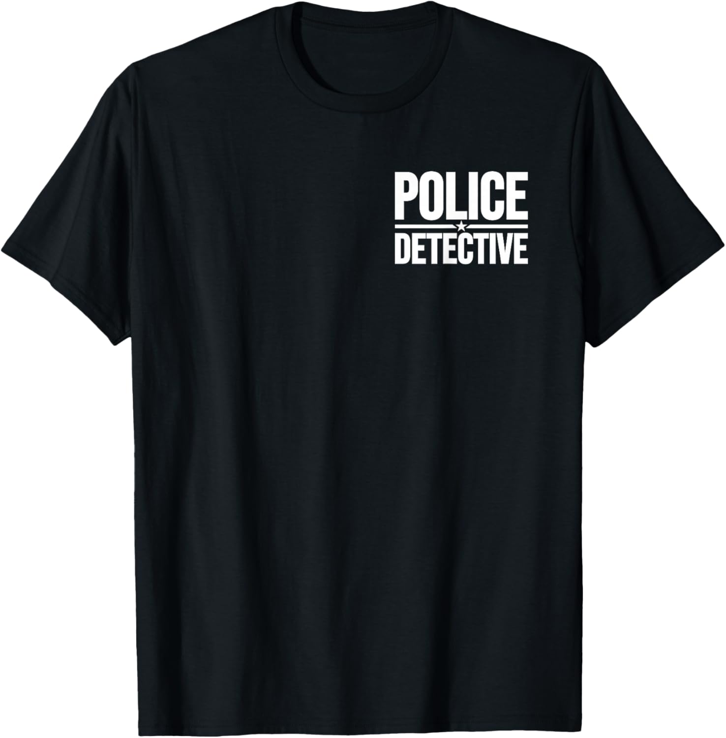 Police Detective Uniform Costume Halloween T-Shirt - T-Shirt | Black