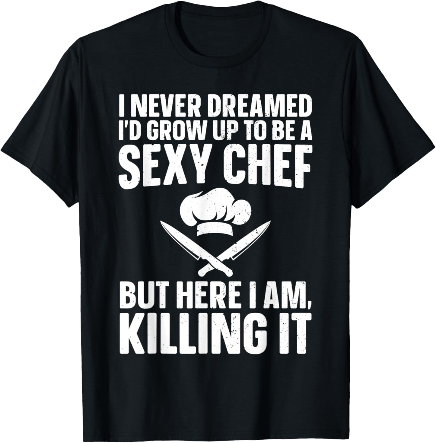 Funny Chef Design Women Cooking Culinary Cook Chef T-Shirt - T-Shirt | Black