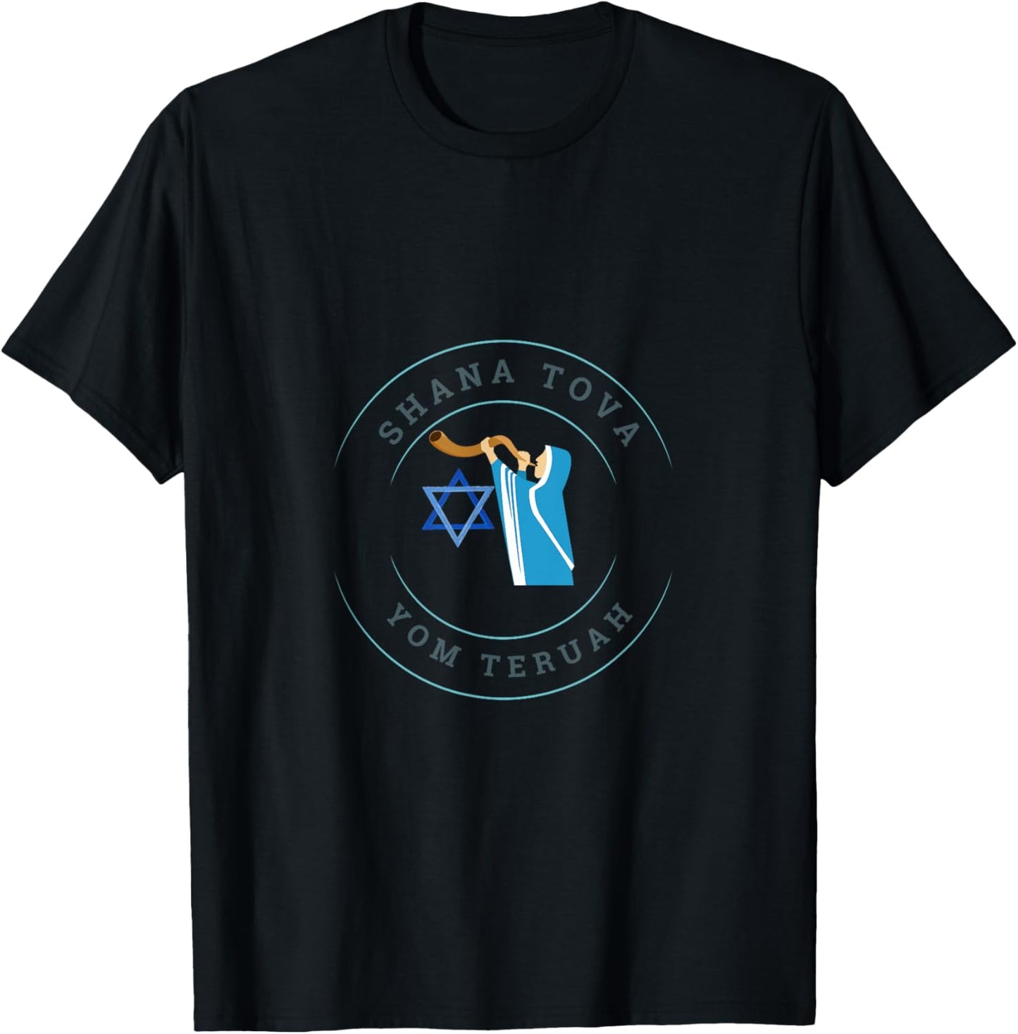 Shana Tova Yom Teruah T-Shirt - T-Shirt | Black