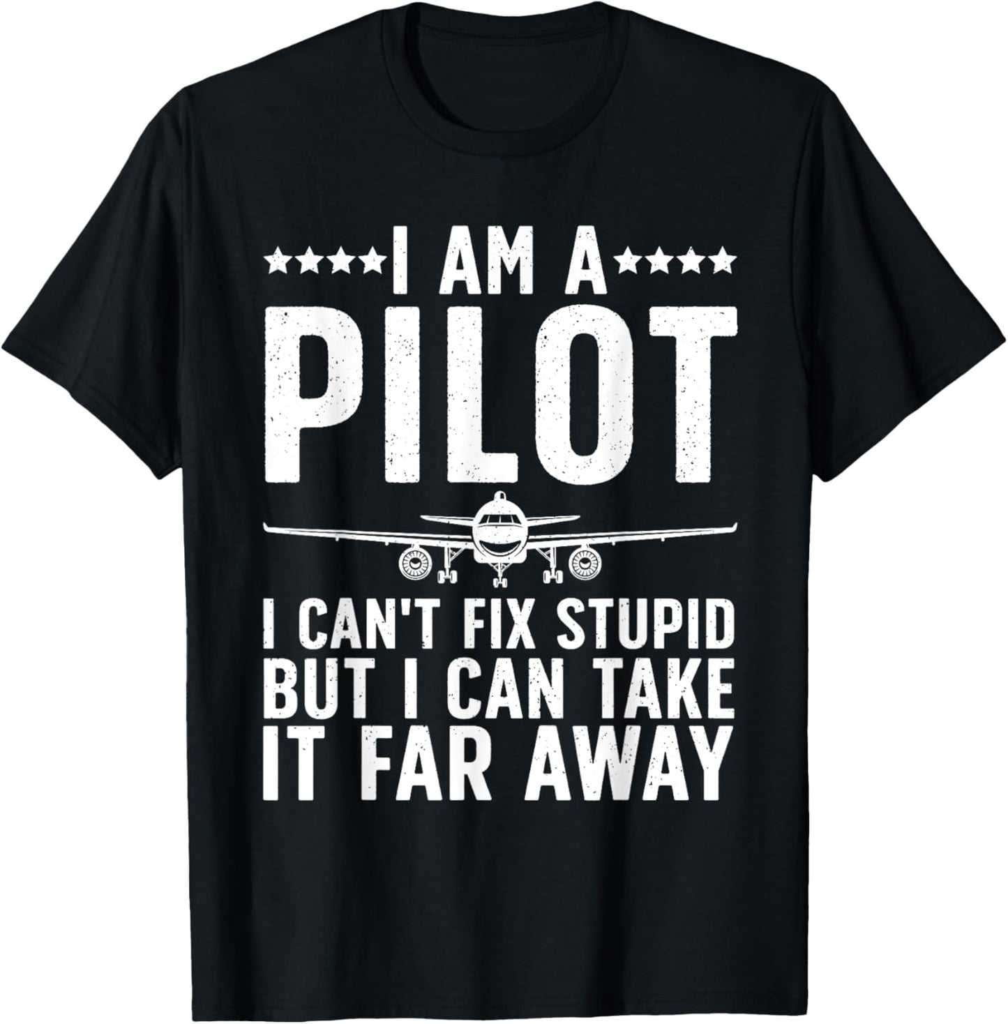 Funny Pilot Design Women Aviation Airplane Pilot T-Shirt - T-Shirt | Black