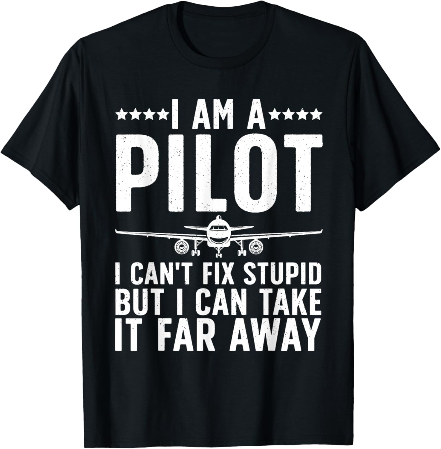 Funny Pilot Design Women Aviation Airplane Pilot T-Shirt - T-Shirt | Black