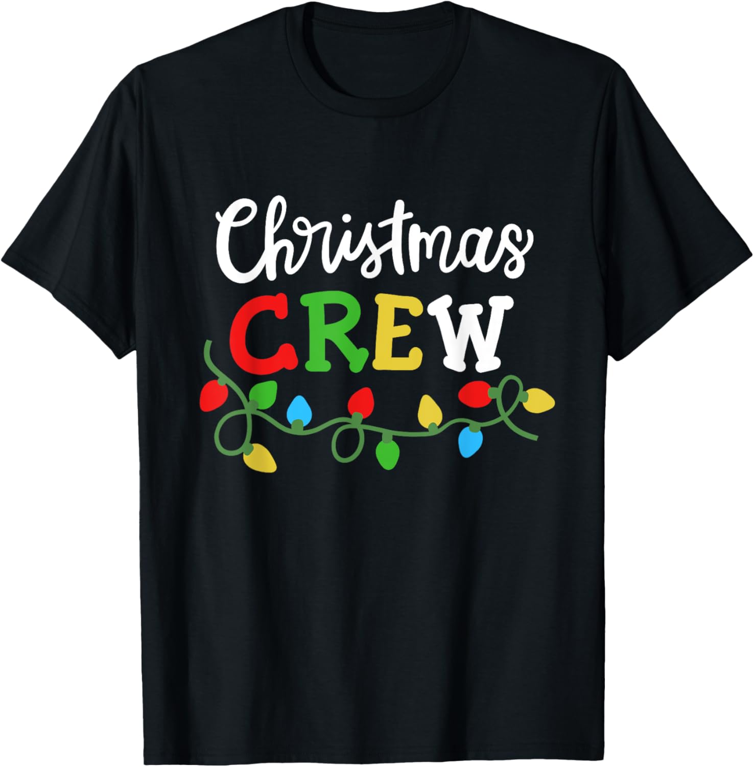 Christmas Crew Matching Family Xmas Party Men Women Kids T-Shirt - T-Shirt | Black