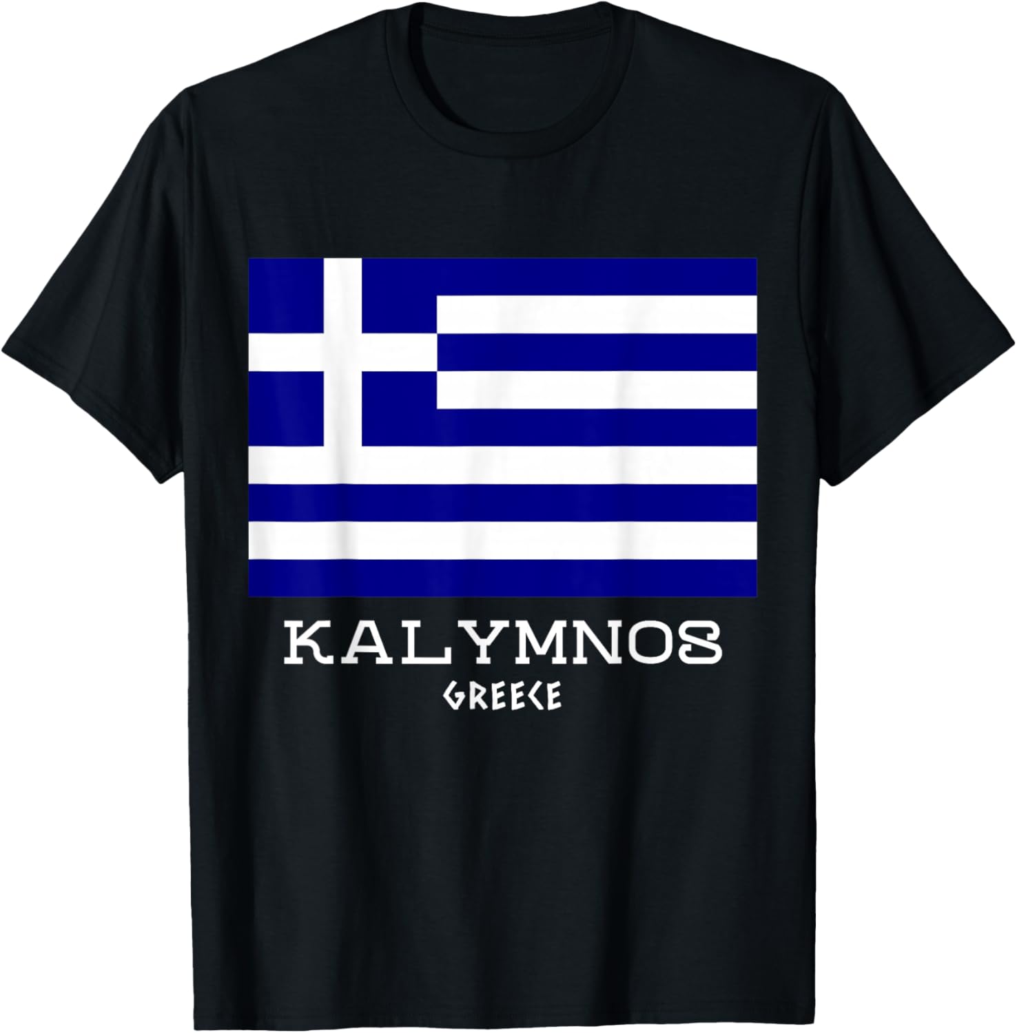 Kalymnos Greece Greek Island Hellas Vacation Souvenir Proud T-Shirt - T-Shirt | Black