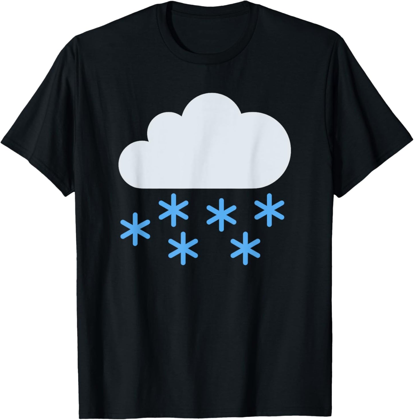 Cloud with Snow T-Shirt - T-Shirt | Black