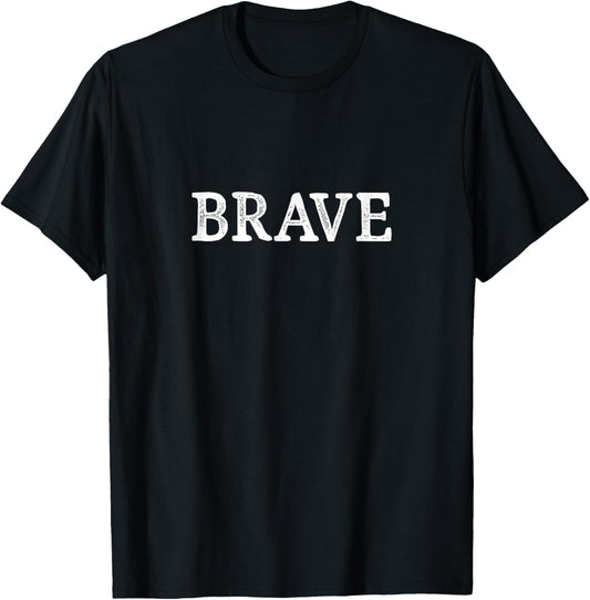 Brave - Vintage Style T-Shirt - T-Shirt | Black