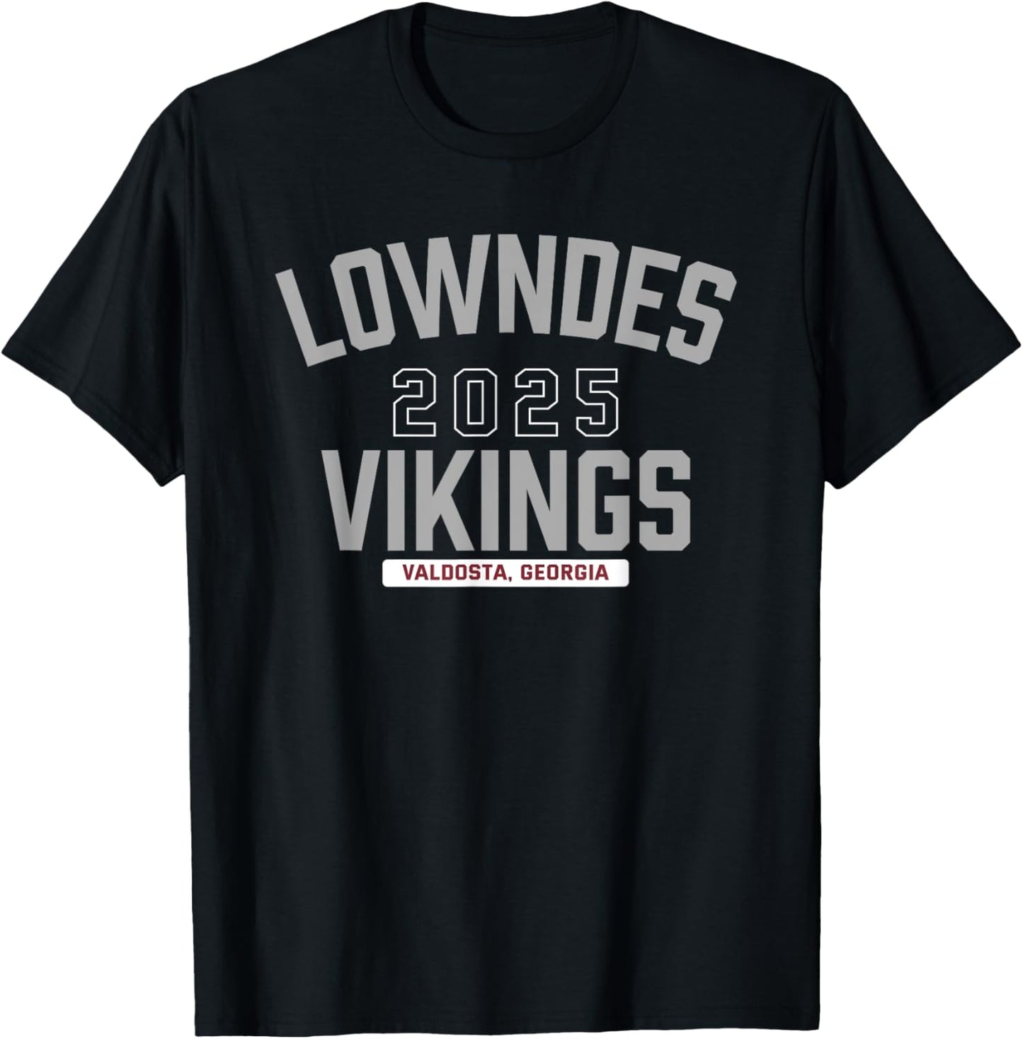 Lowndes Vikings Valdosta, Georgia 2025 T-Shirt - T-Shirt | Black