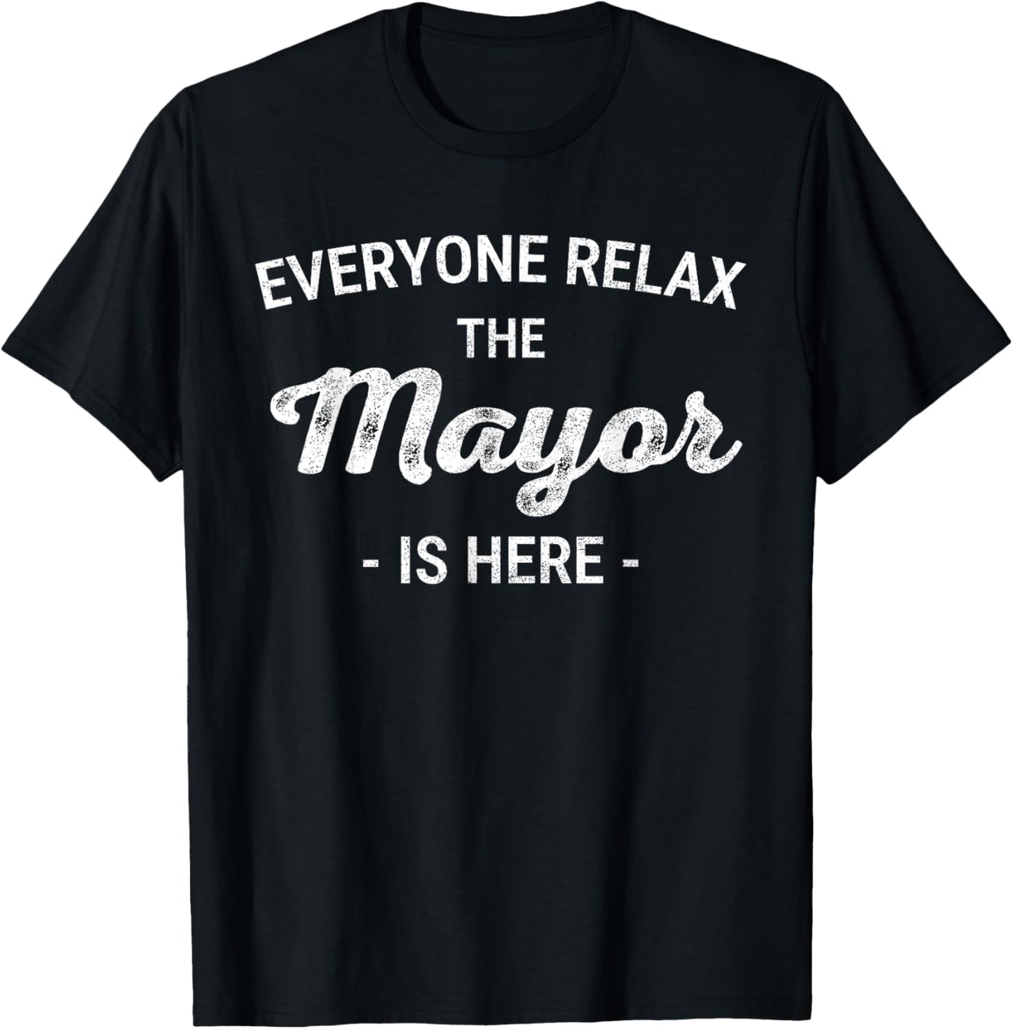 Funny Mayor Mayor Mayor Mayor T Mayor Retirement Mayor New J T-Shirt - T-Shirt | Black