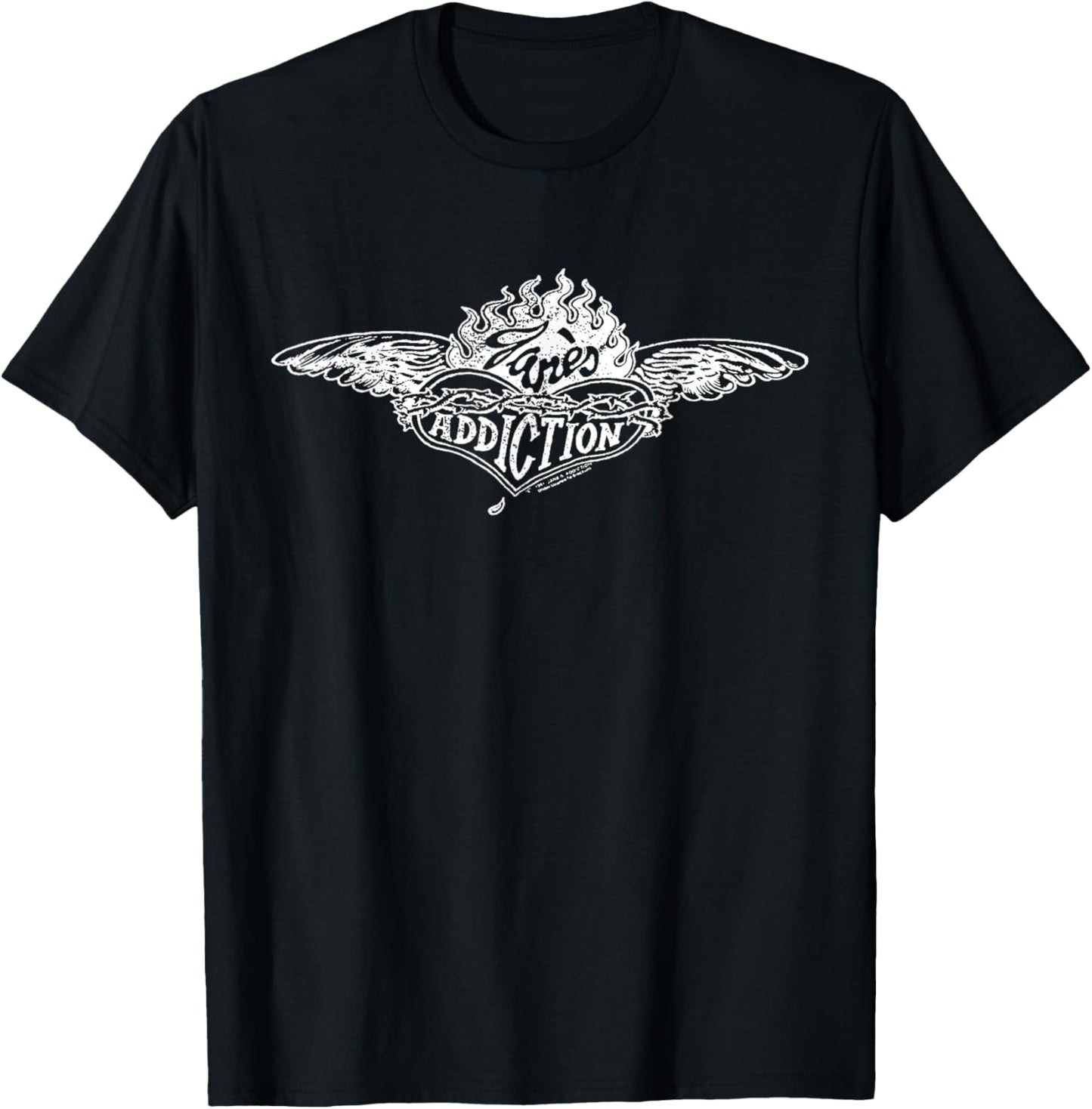 Jane’s Addiction – Heart Logo In Blues T-Shirt - T-Shirt | Black