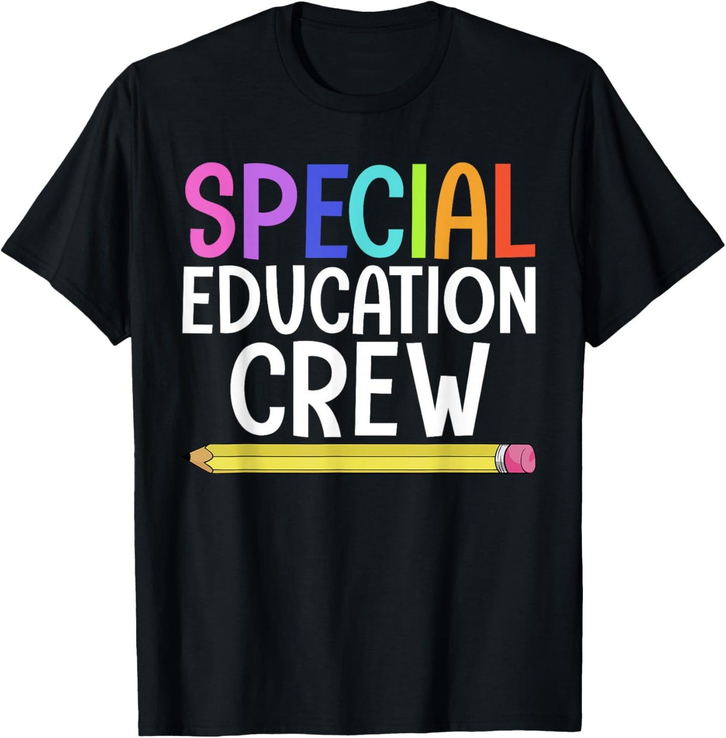 SPED Teacher Art Women IEP Special Education Crew T-Shirt - T-Shirt | Black