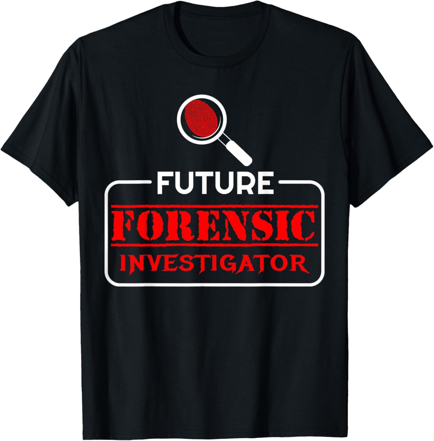 Cool Future Forensic Investigator Expert Scientist Examiner T-Shirt - T-Shirt | Black