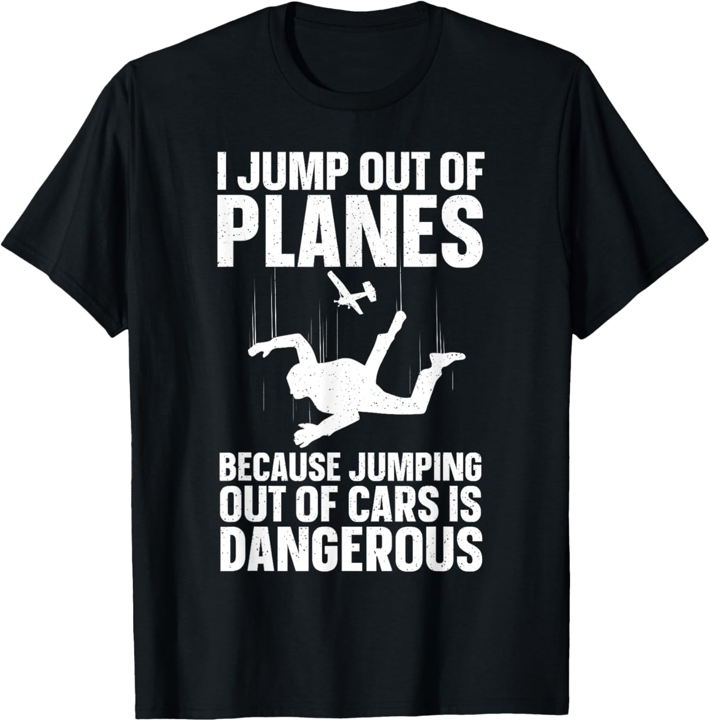 Funny Skydiving Design Women Skydive Lover Skydivers T-Shirt - T-Shirt | Black