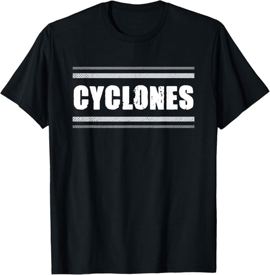 Cyclones Chester Vintage Stripes HS T-Shirt - T-Shirt | Black